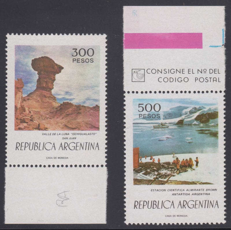 Argentina 1976 — Scott 1108a & 1109a