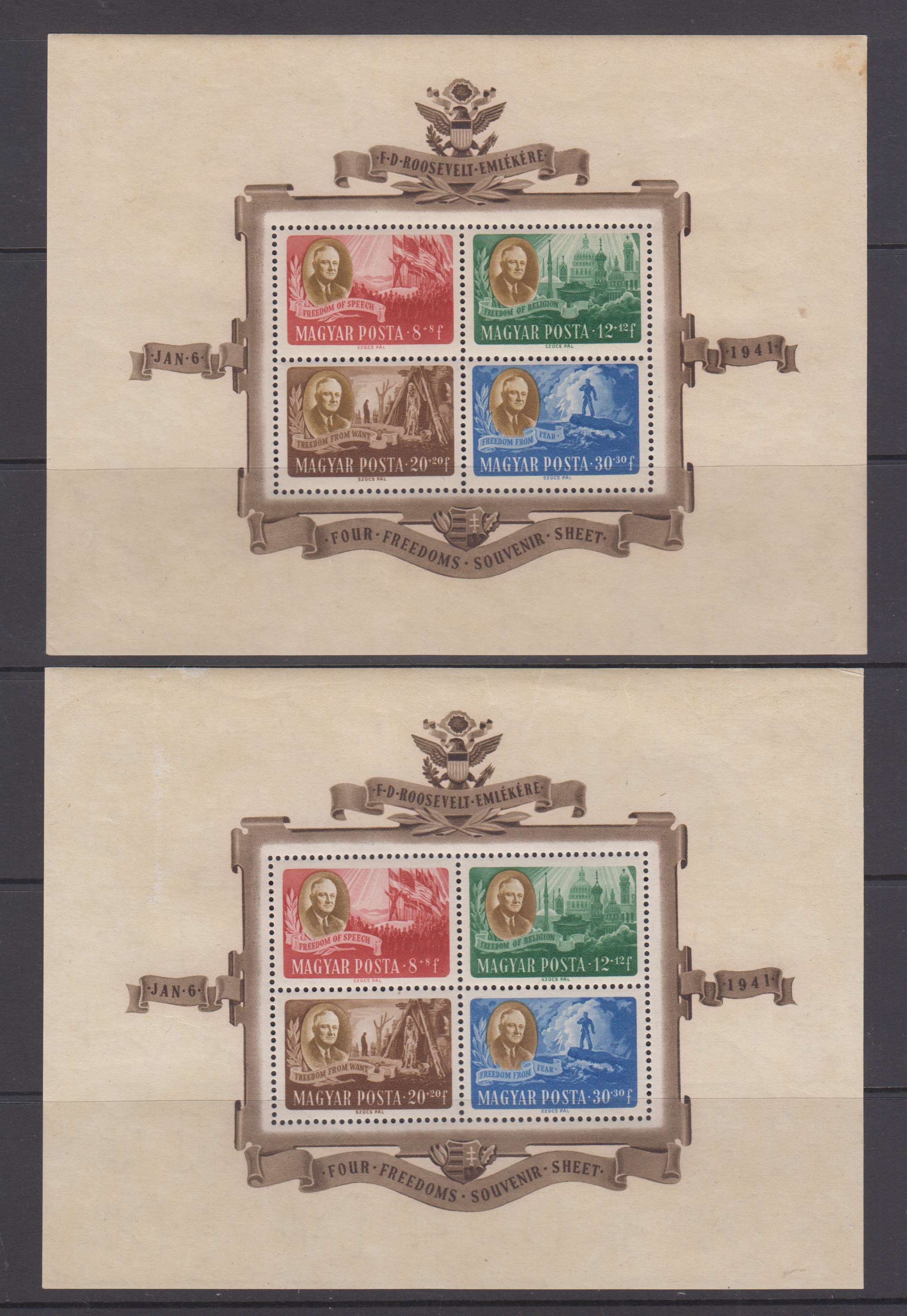 Hungary 1947 — Roosevelt