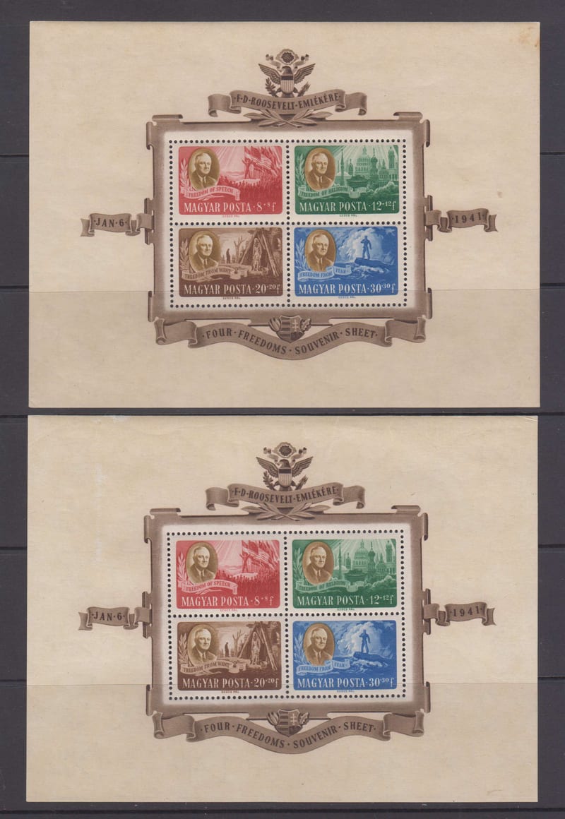 Hungary 1947 — Roosevelt