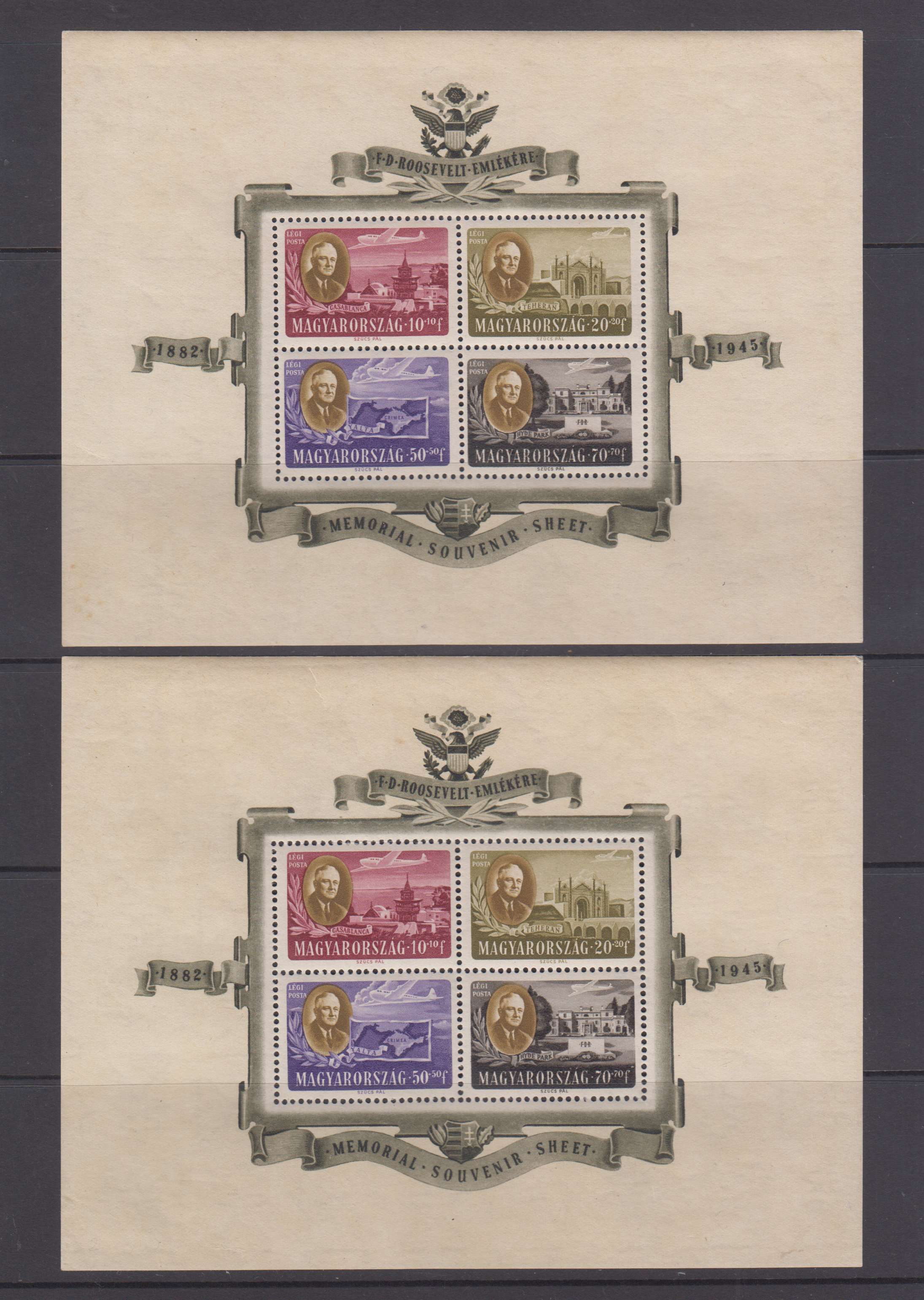 Hungary 1947 — Roosevelt