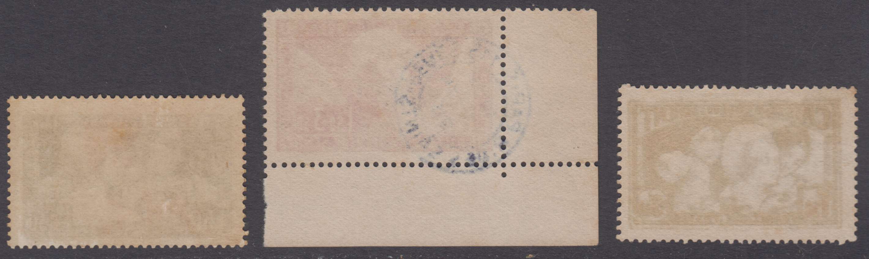 France 1928 — Scott B27, B34 & B38