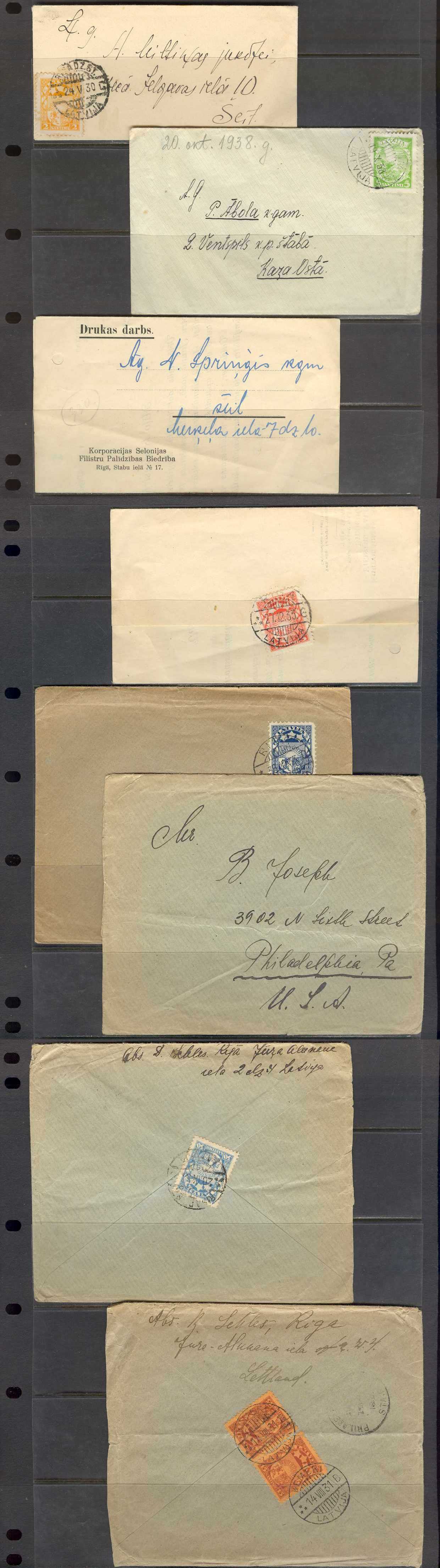 Latvia 1930 — COVERs