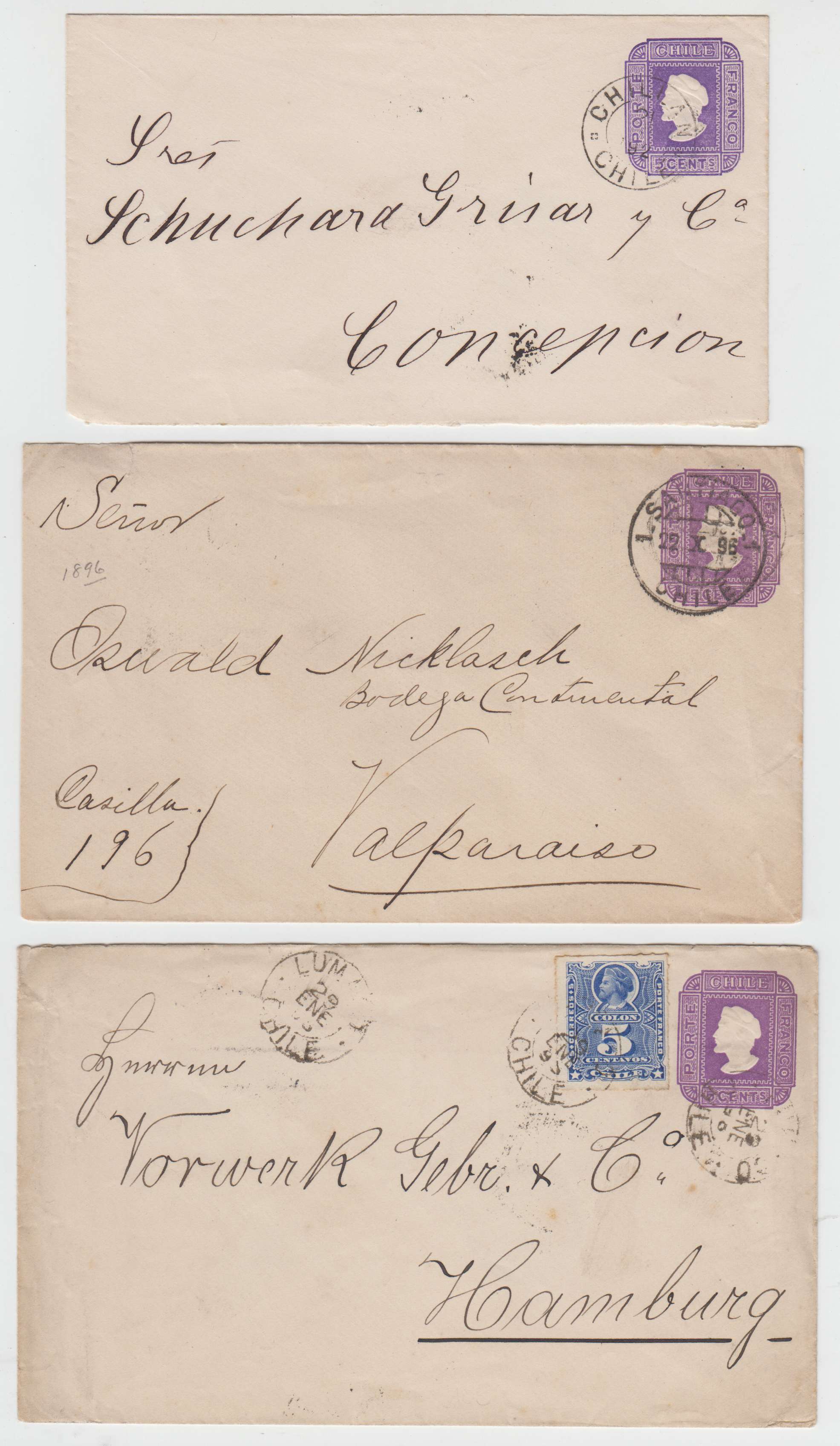 Chile 1892 — Columbus