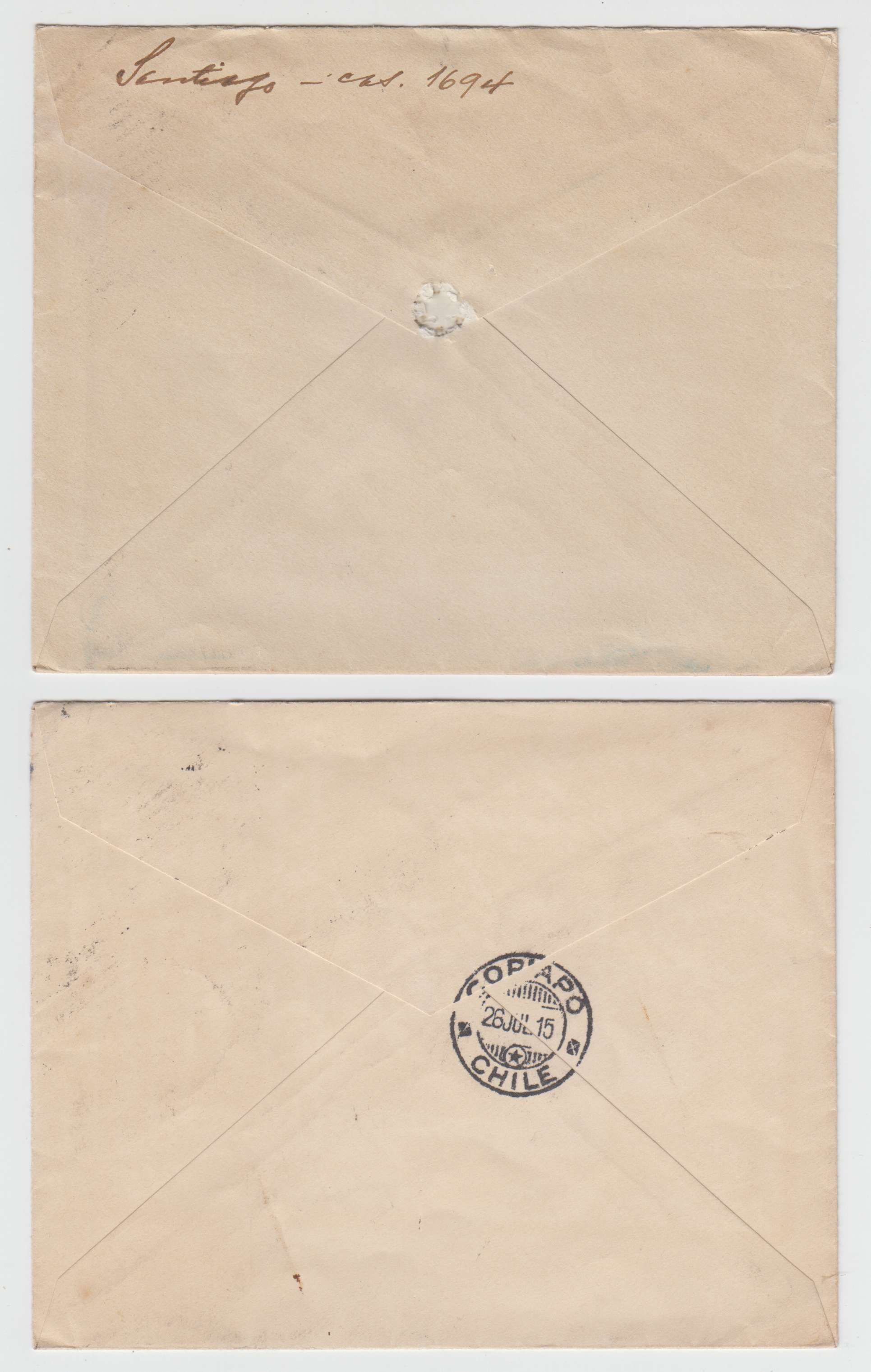 Chile 1911 — PS Envelopes
