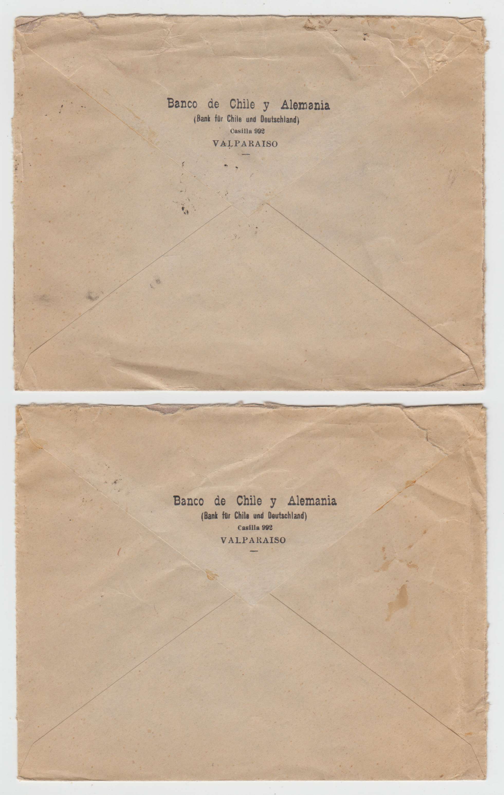 Chile 1890 — Group of 12 covers