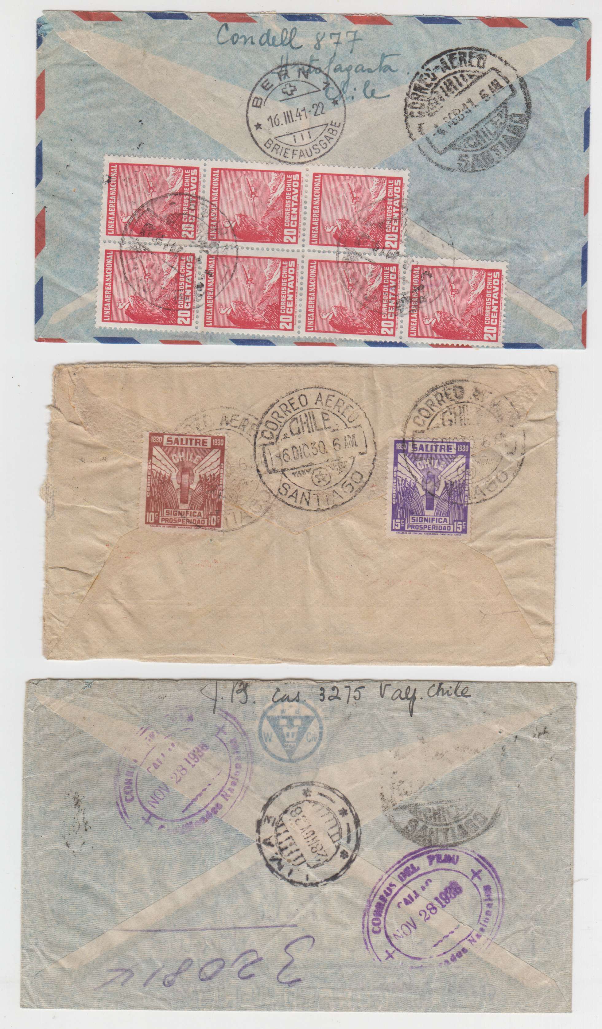 Chile 1930 — Via Panagra & Via Condor