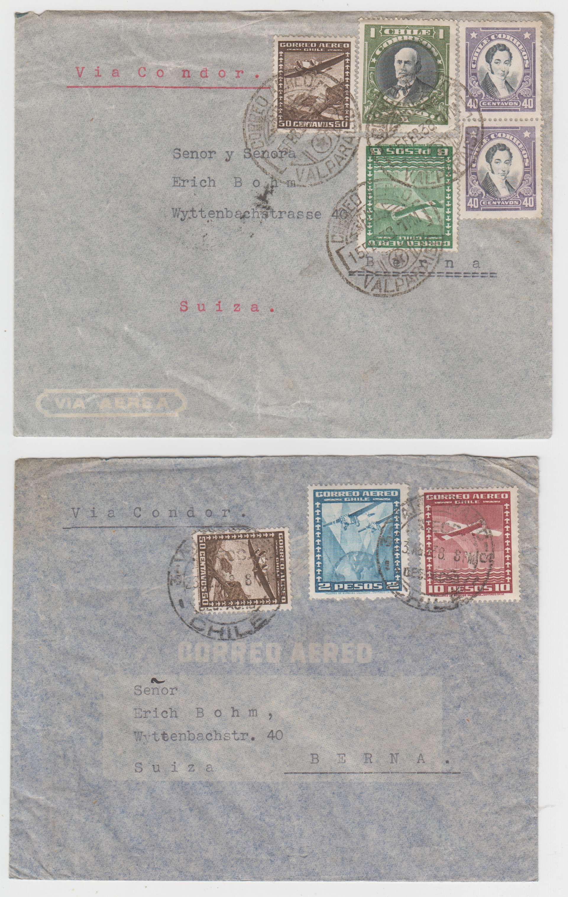 Chile 1930 — Via Panagra & Via Condor
