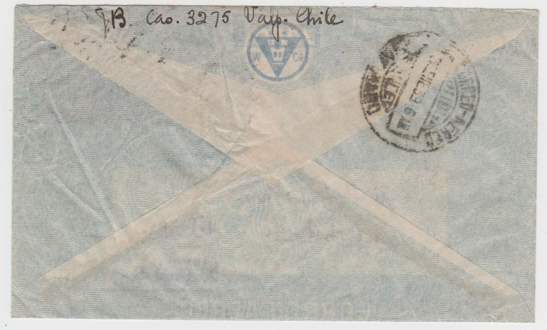 Chile 1932 — Via Air France