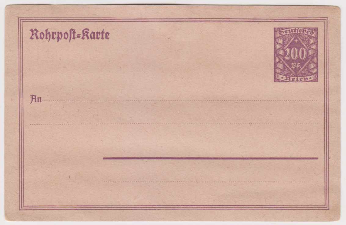 Germany 1921 — Pneumatic card