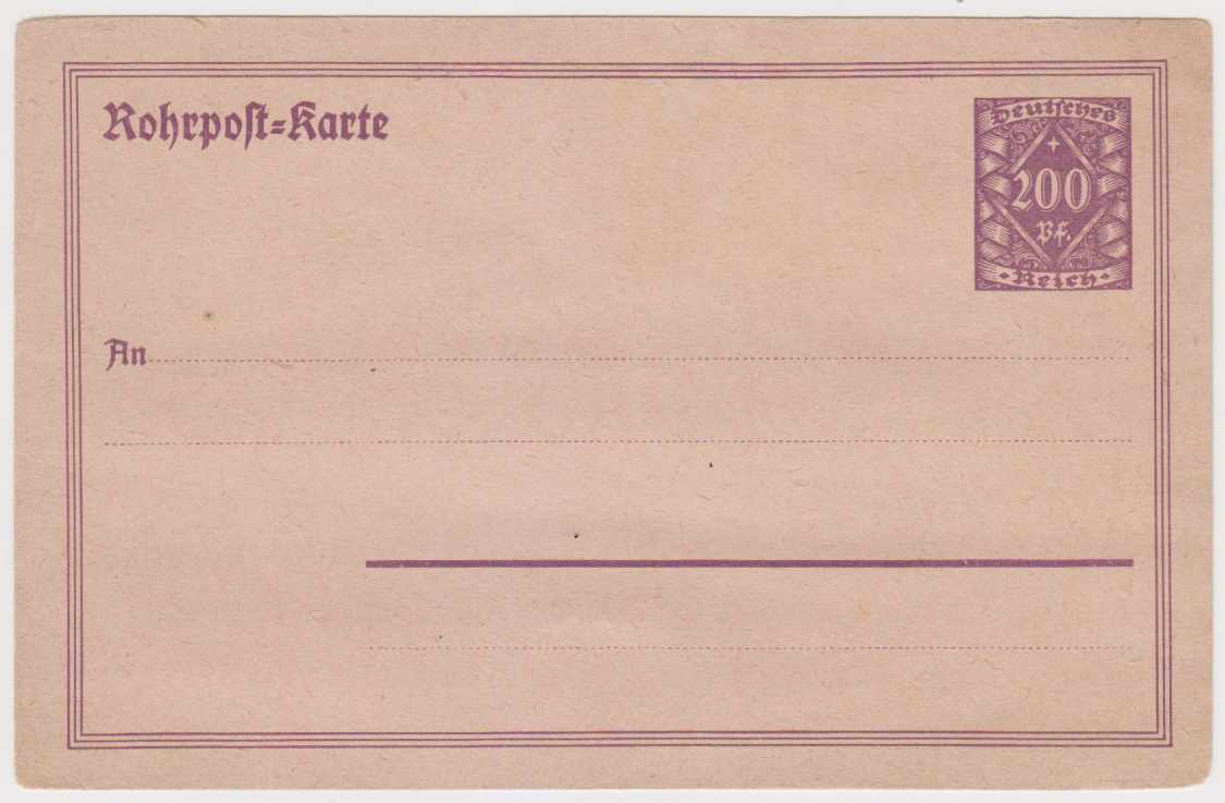 Germany 1921 — Pneumatic card