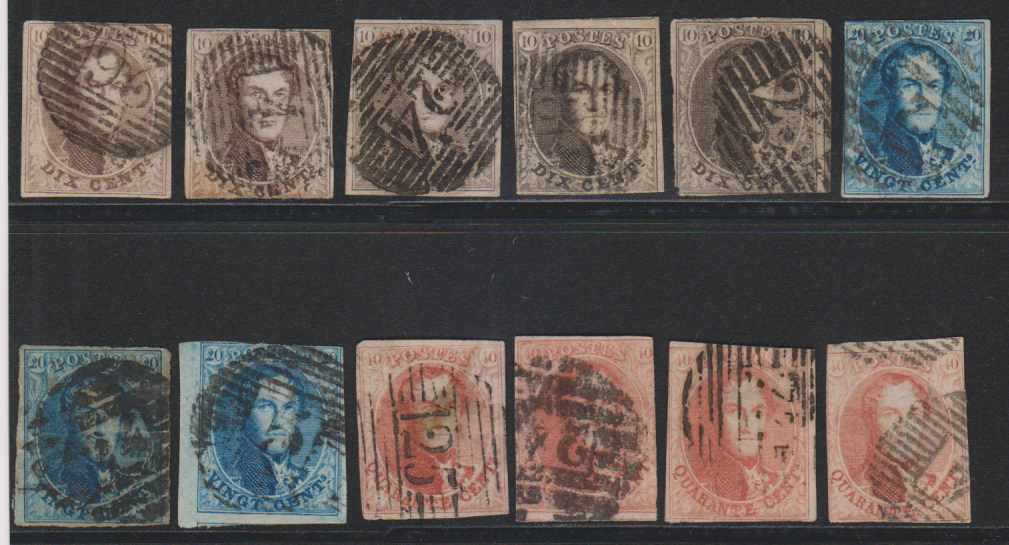 Belgium 1861 — Scott 10-12