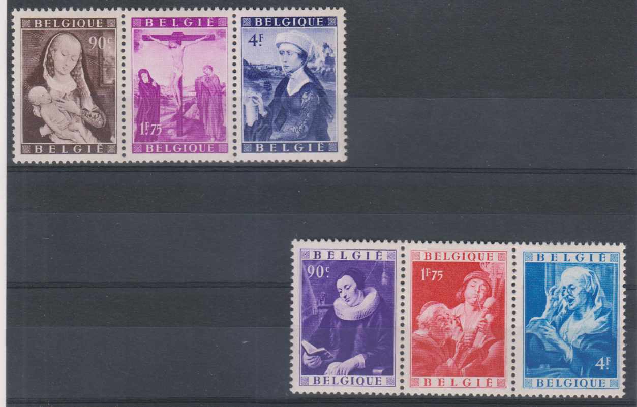 Belgium — Scott B466a c-d & B466b f-h