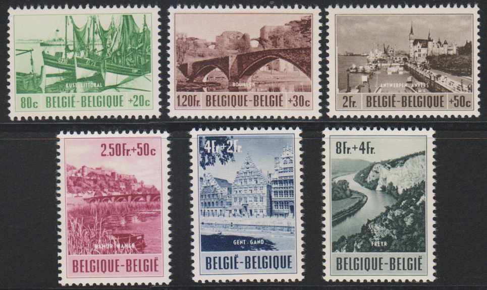Belgium — Scott B538-b543