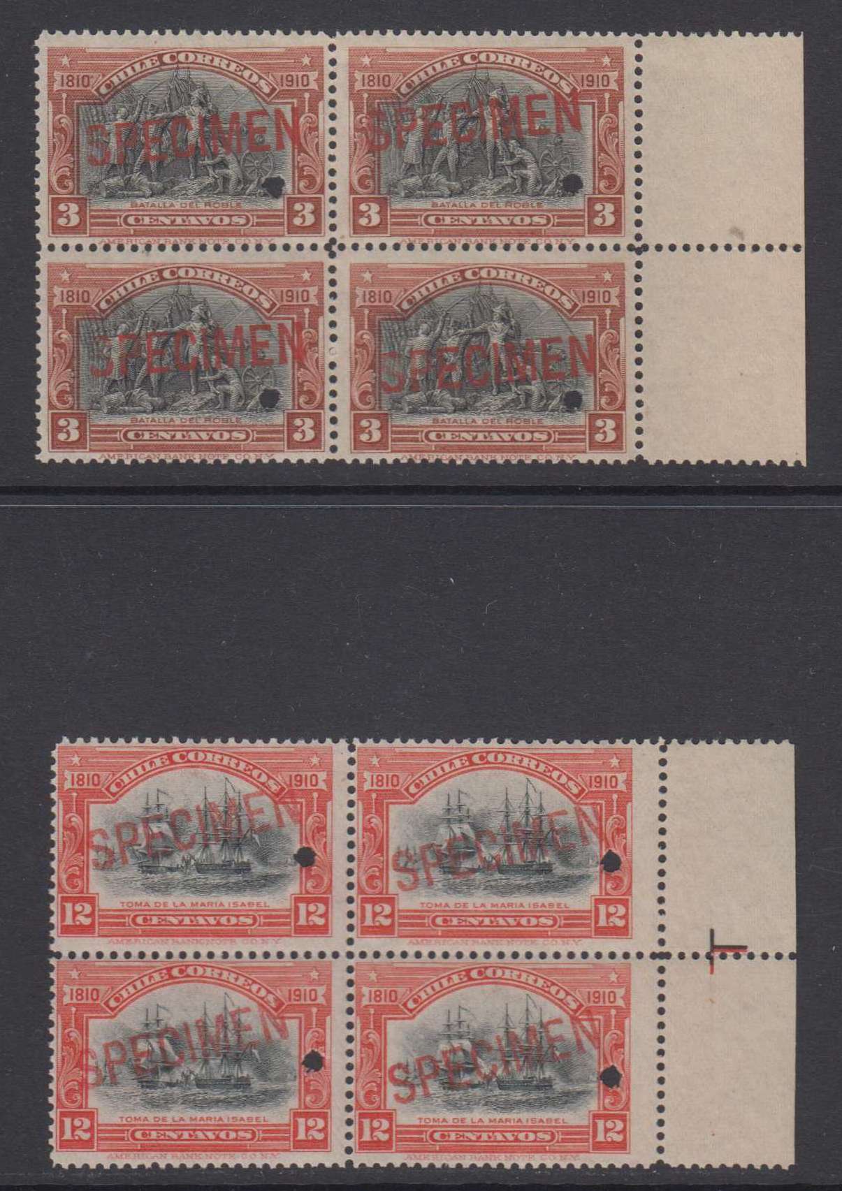 Chile 1910 — Centenary issue