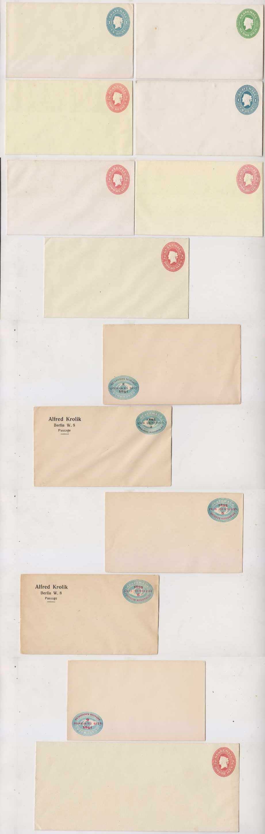 Guatemala 1875 — Envelopes