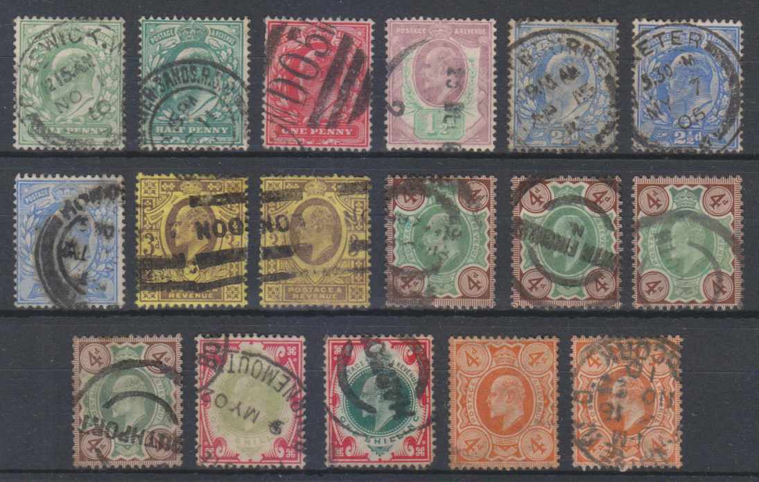 Great Britain 1902 — King Edward VII issues