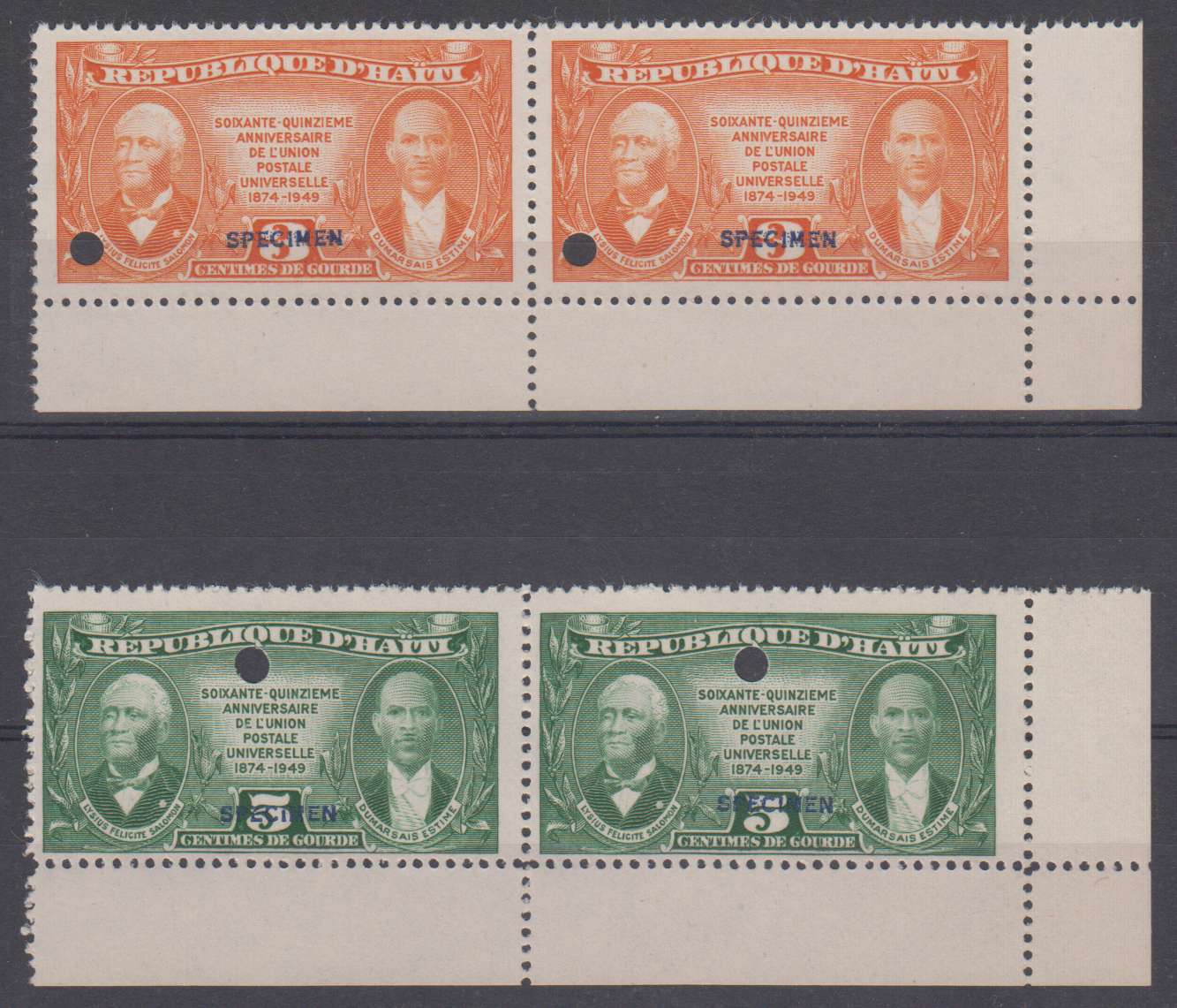 Haiti 1949 — Anniversary unissued
