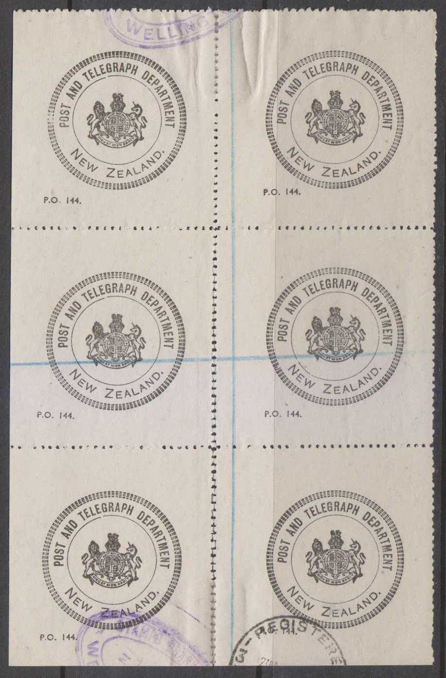New Zealand 1900 — Official seals