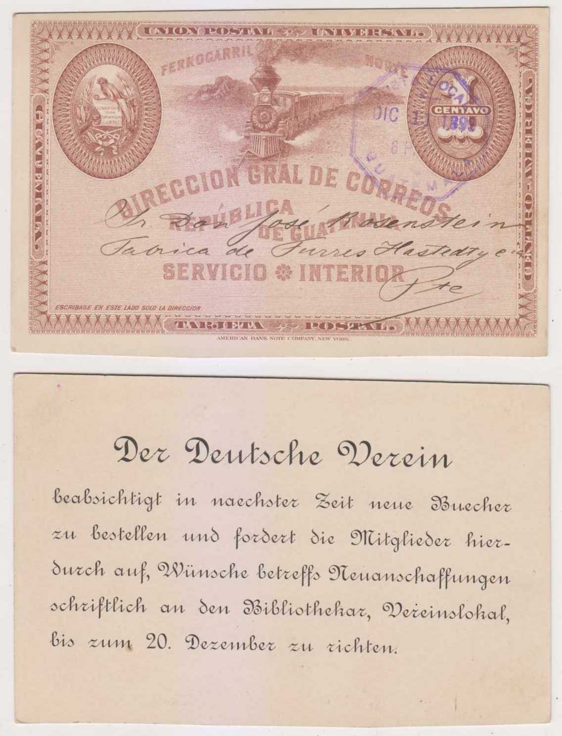 Guatemala 1889 — H & G 5