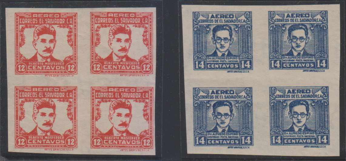 El Salvador 1946 — Scott C102 & C107 top value