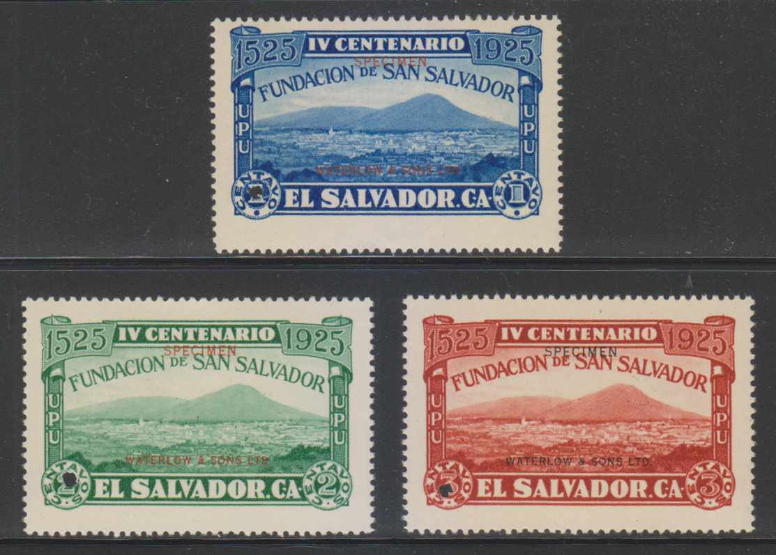 El Salvador 1925 — View of San Salvador, Mountain