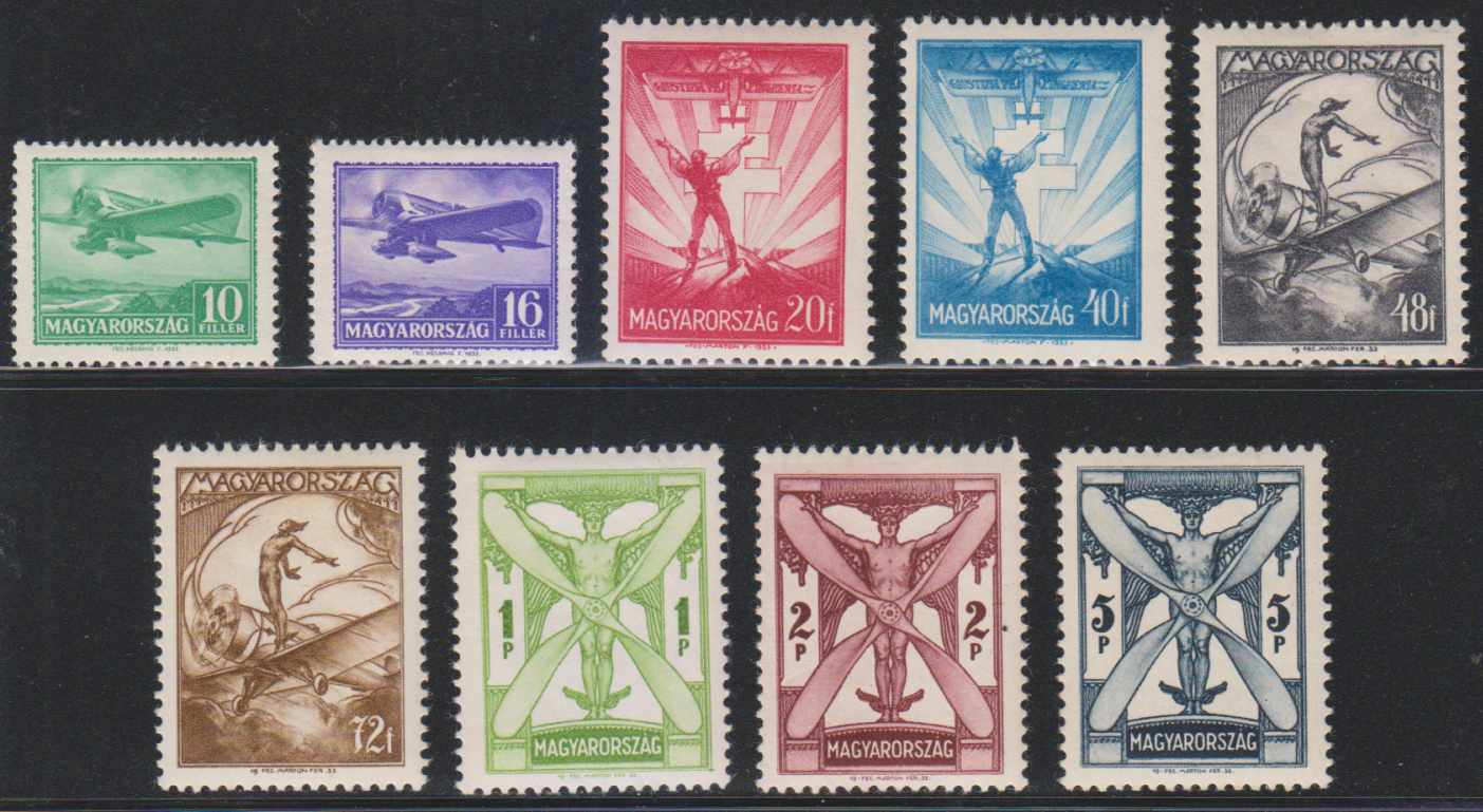 Hungary 1933 — Scott C26-c34
