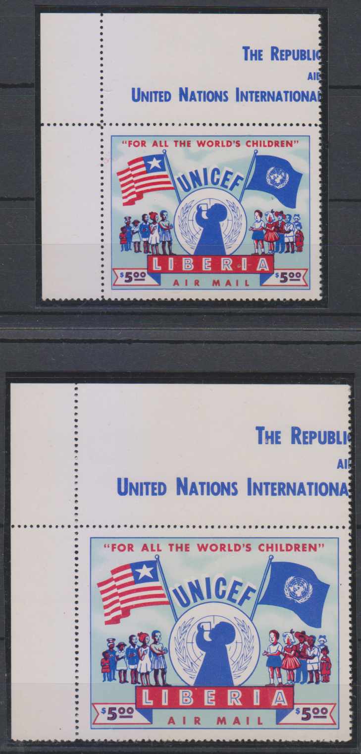 Liberia 1954 — Flag, Emblem & Children