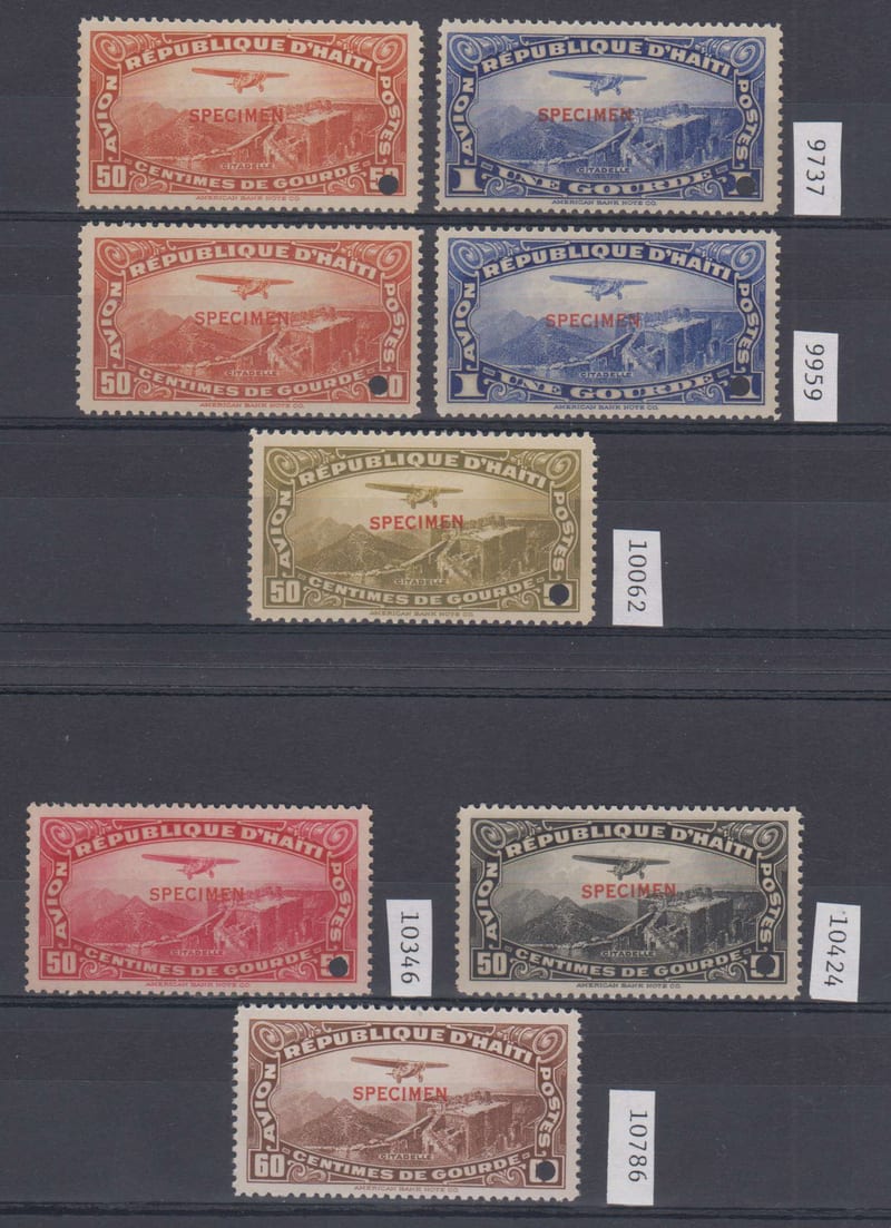 Haiti 1933 — Plane over Christophe's Citadel issue