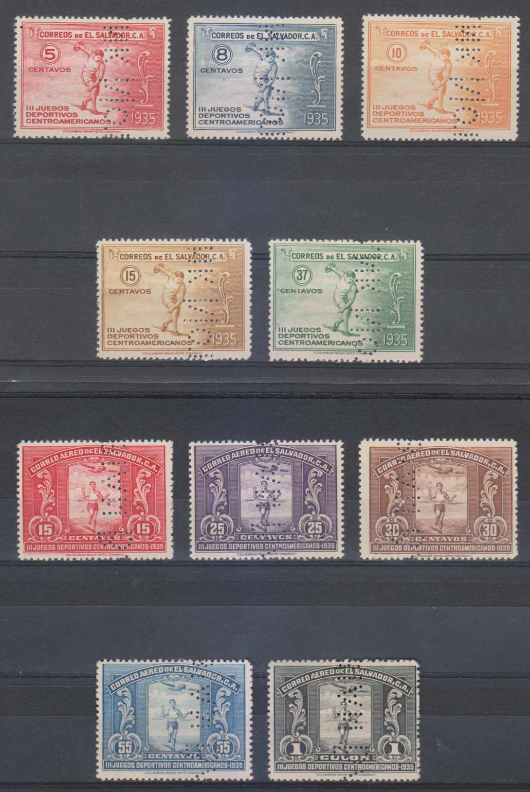 El Salvador 1935 — Central American Games