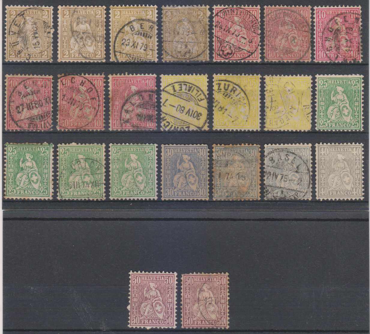 Switzerland 1867 — Helvetia