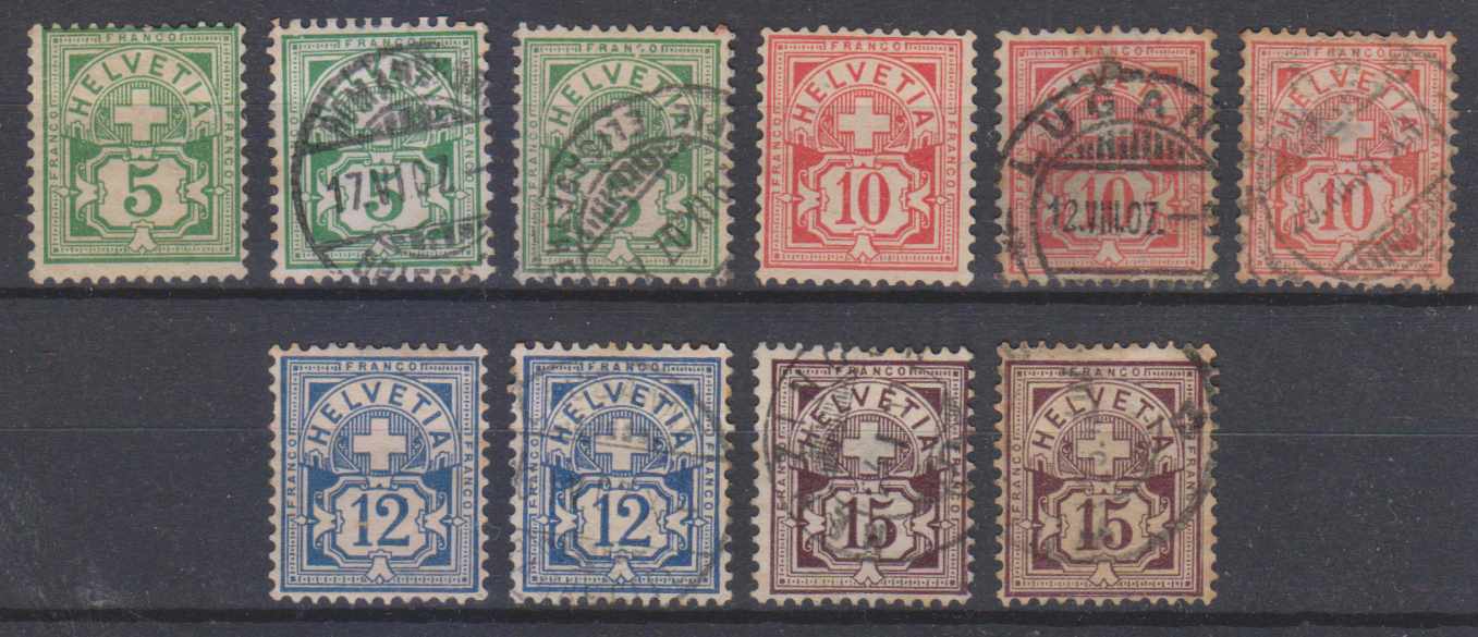 Switzerland 1905 — Numeral issue