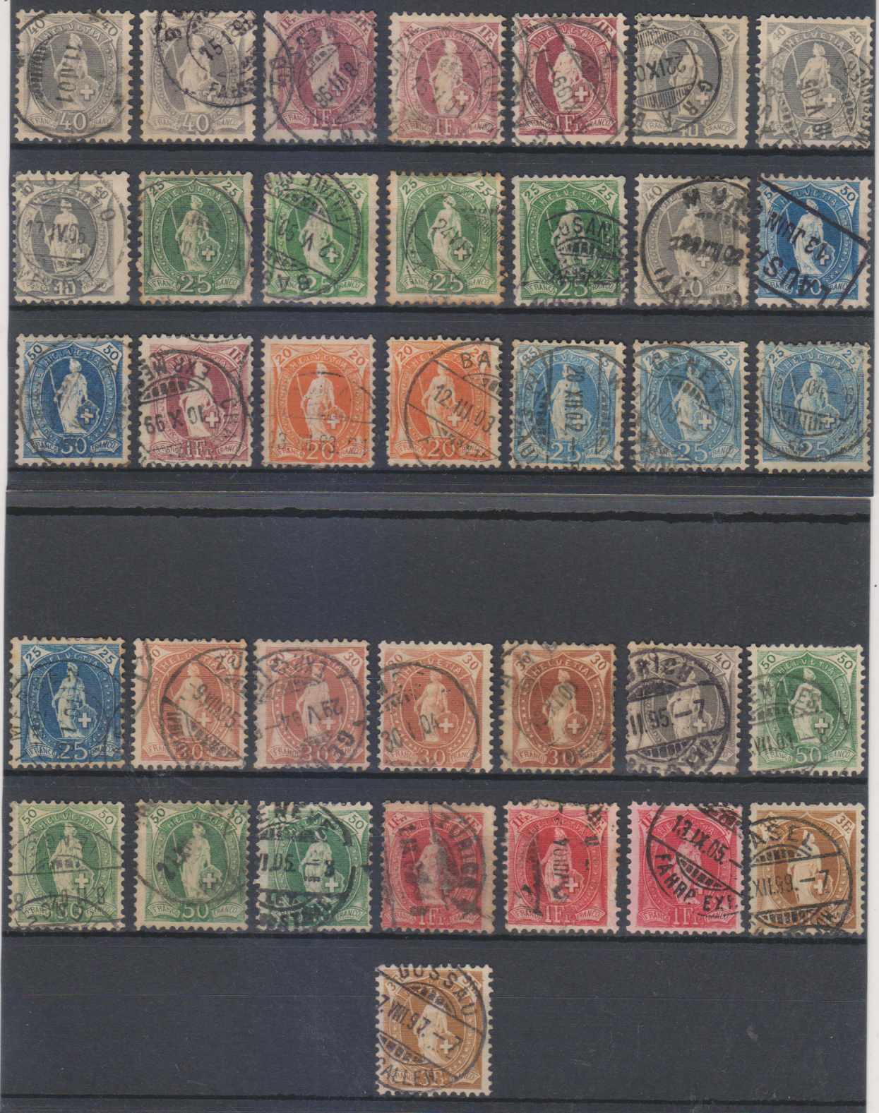 Switzerland 1888 — Helvetia issue