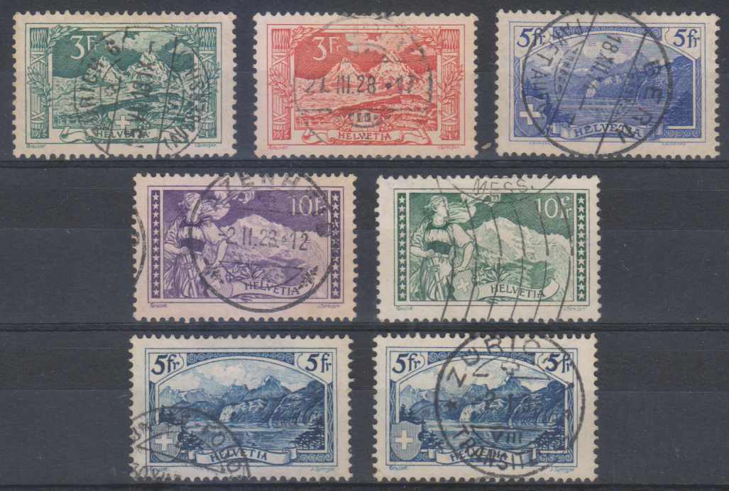Switzerland 1914 — Scott 181-185 & 206