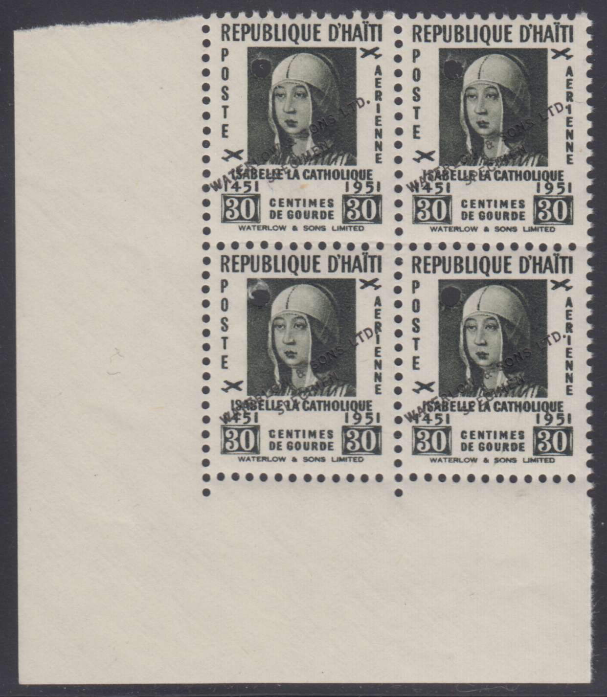 Haiti 1951 — Queen Isabella I