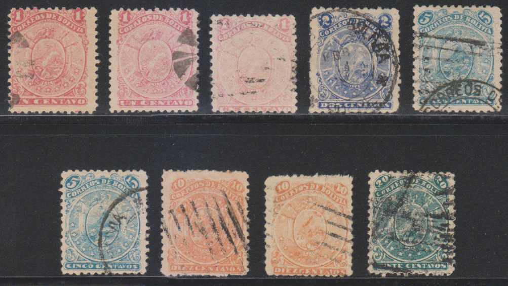 Bolivia 1893 — Litho issue