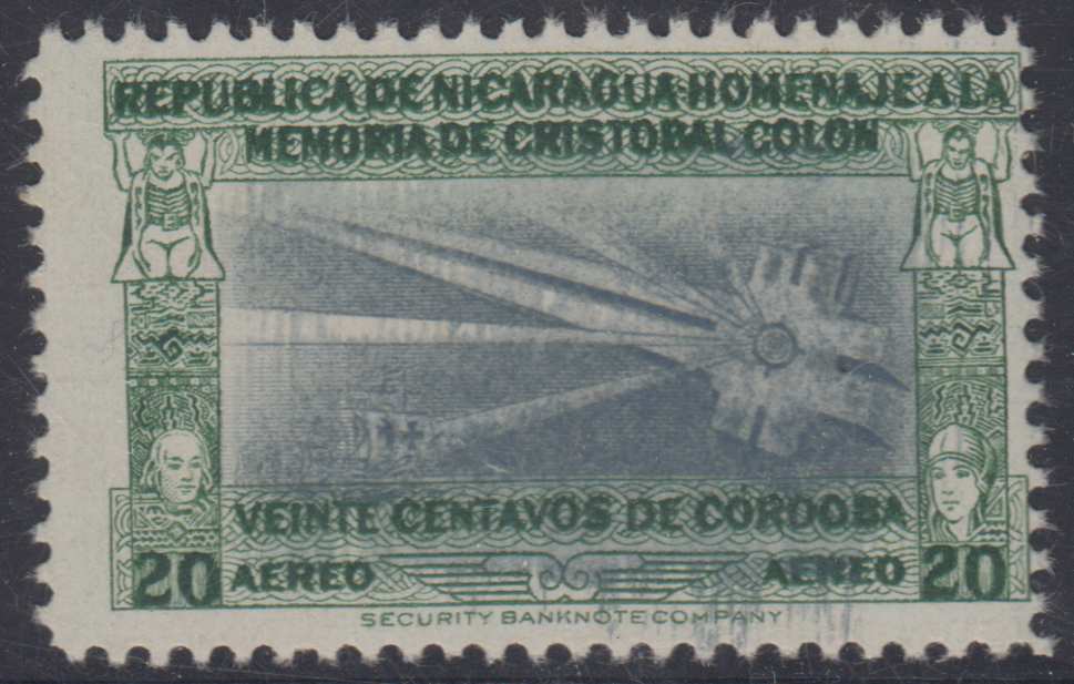 Nicaragua 1945 — Columbus Lighthouse