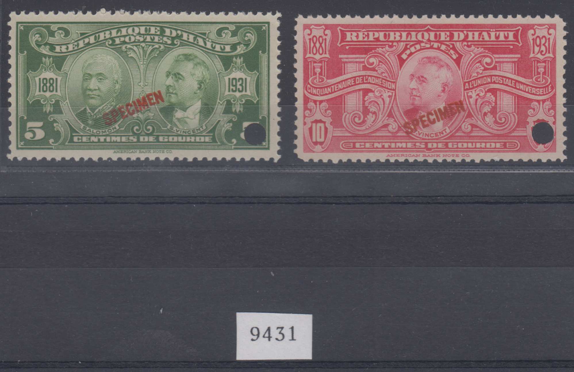 Haiti 1931 — 50th Anniversary of Haiti's joining the Upu