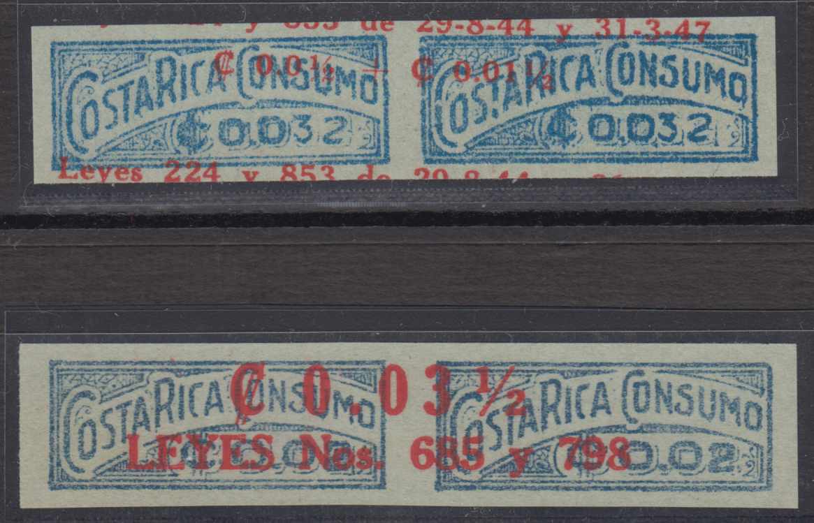 Costa Rica 1944 — Revnues