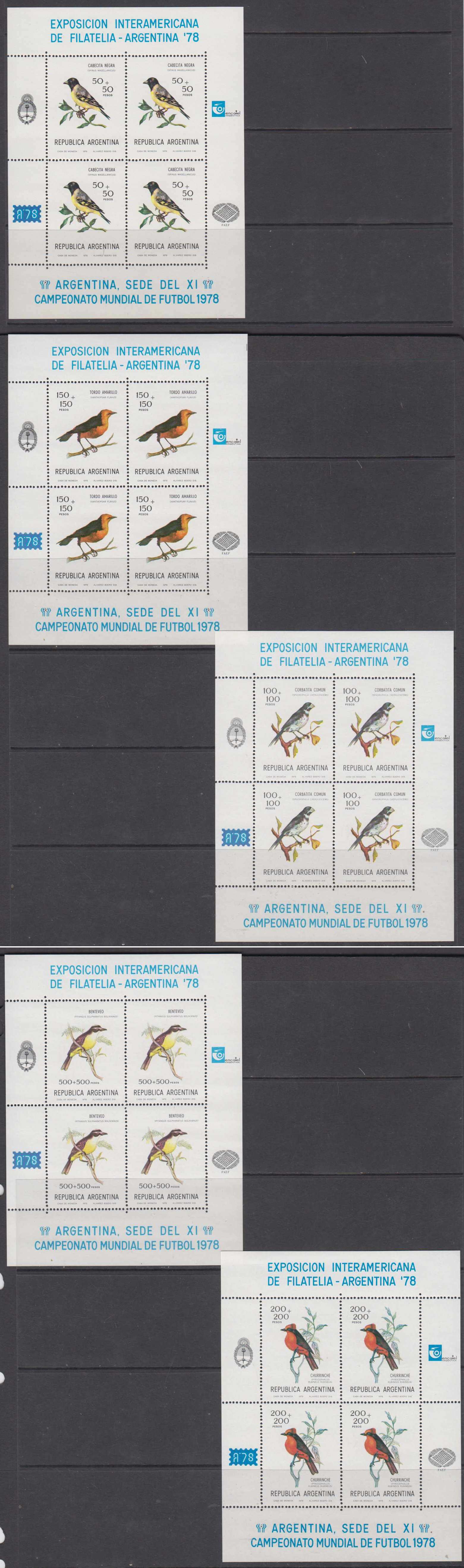 Argentina 1978 — Soccer Championship & birds