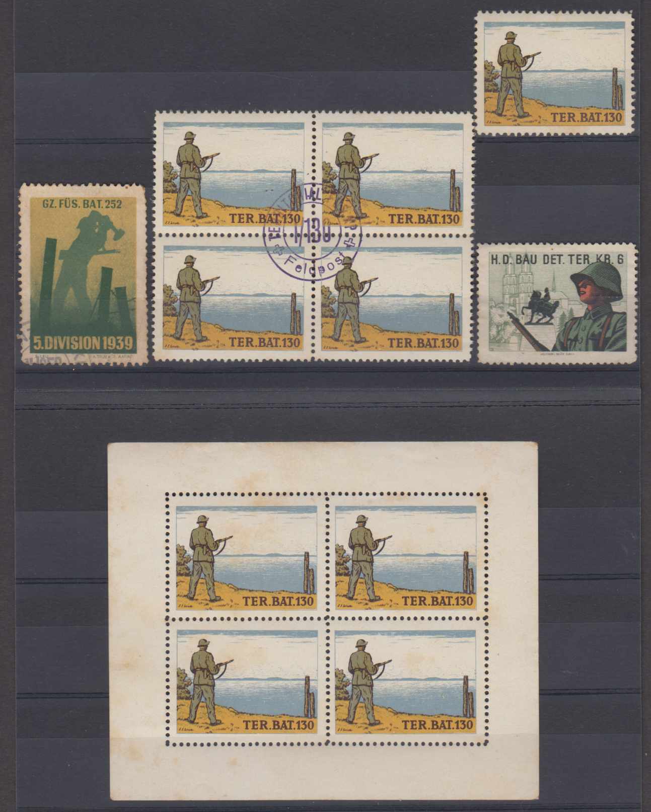 Switzerland 1939 — Wwi Soldier ́S stamps