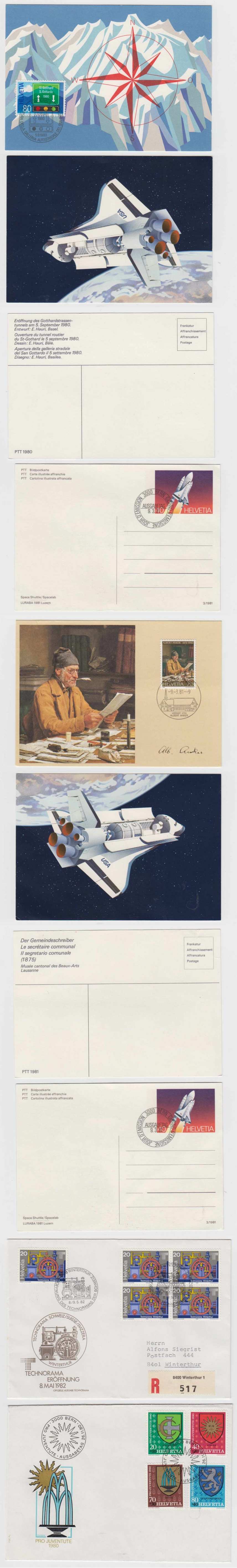 Switzerland 1978 — First Day Covers or Maximun Cards