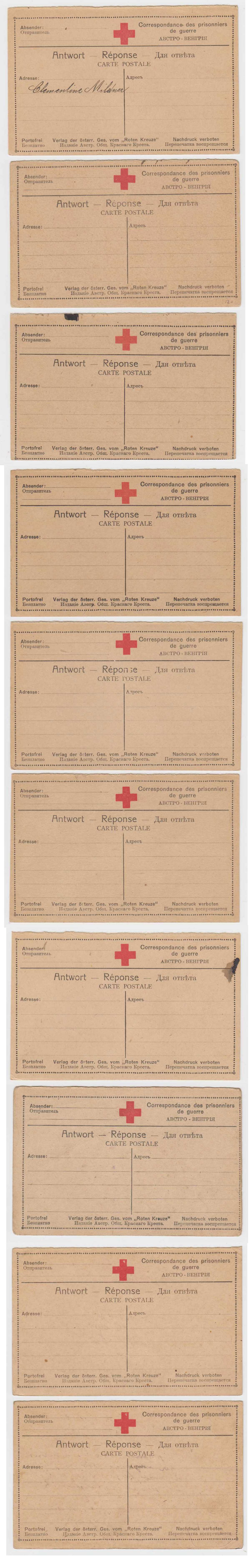 Serbia — POW Cards