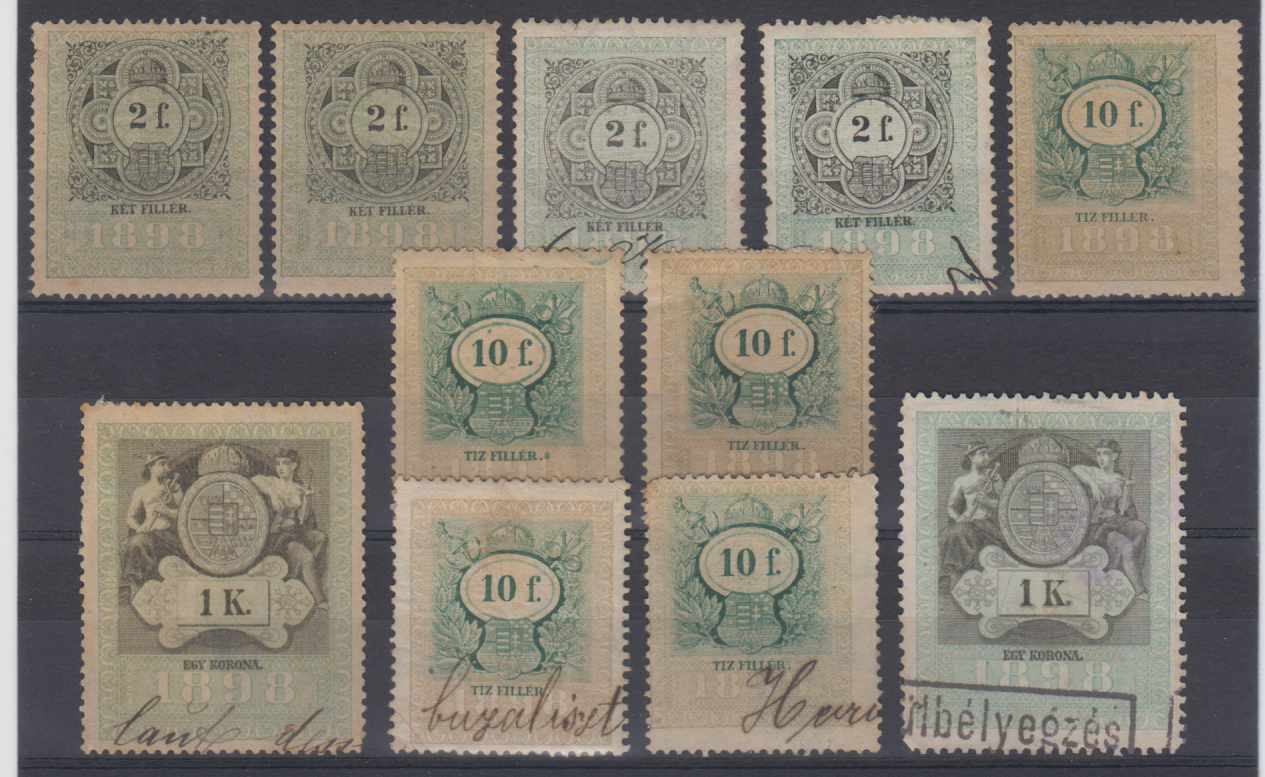 Hungary 1898 — Revenues