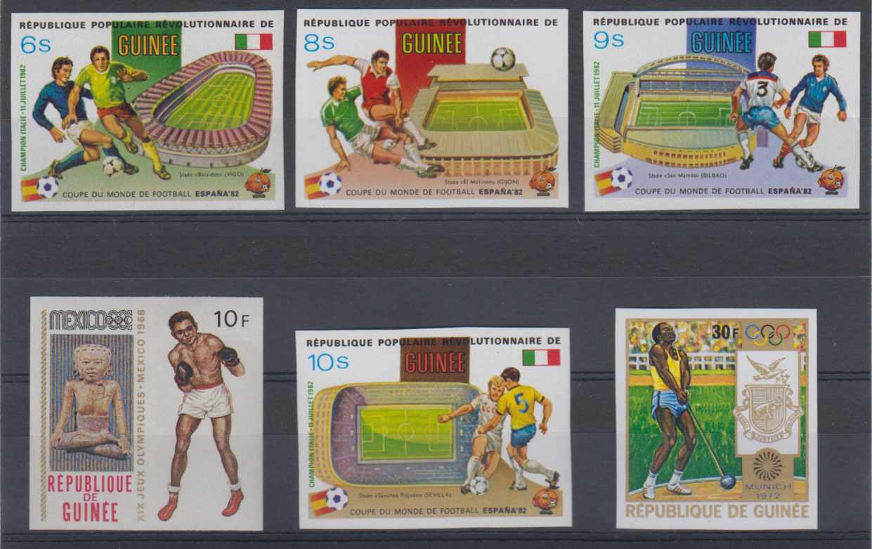 Guinea 1969 — Olympics Games & Football World Cup