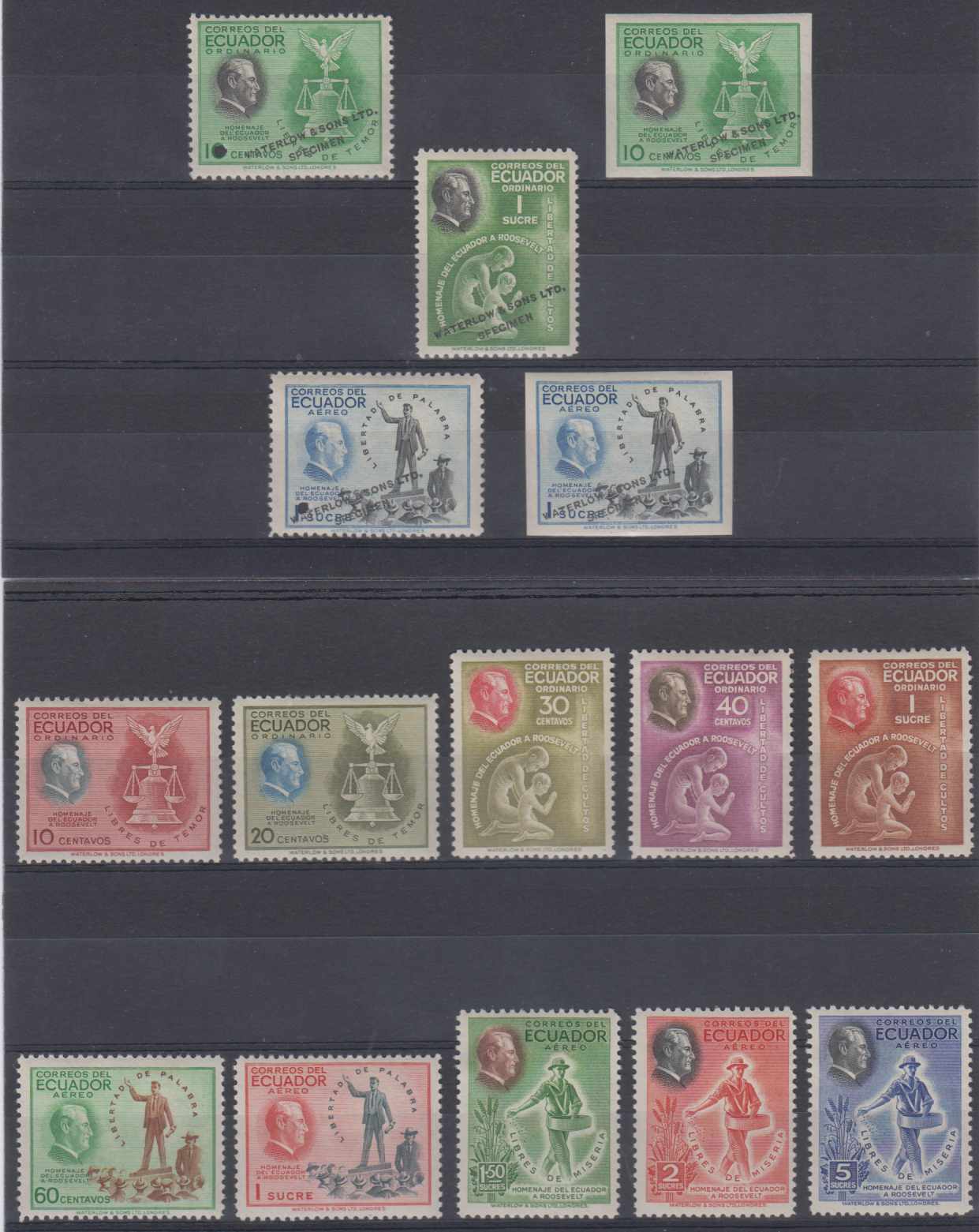Ecuador 1948 — FD Roosevelt