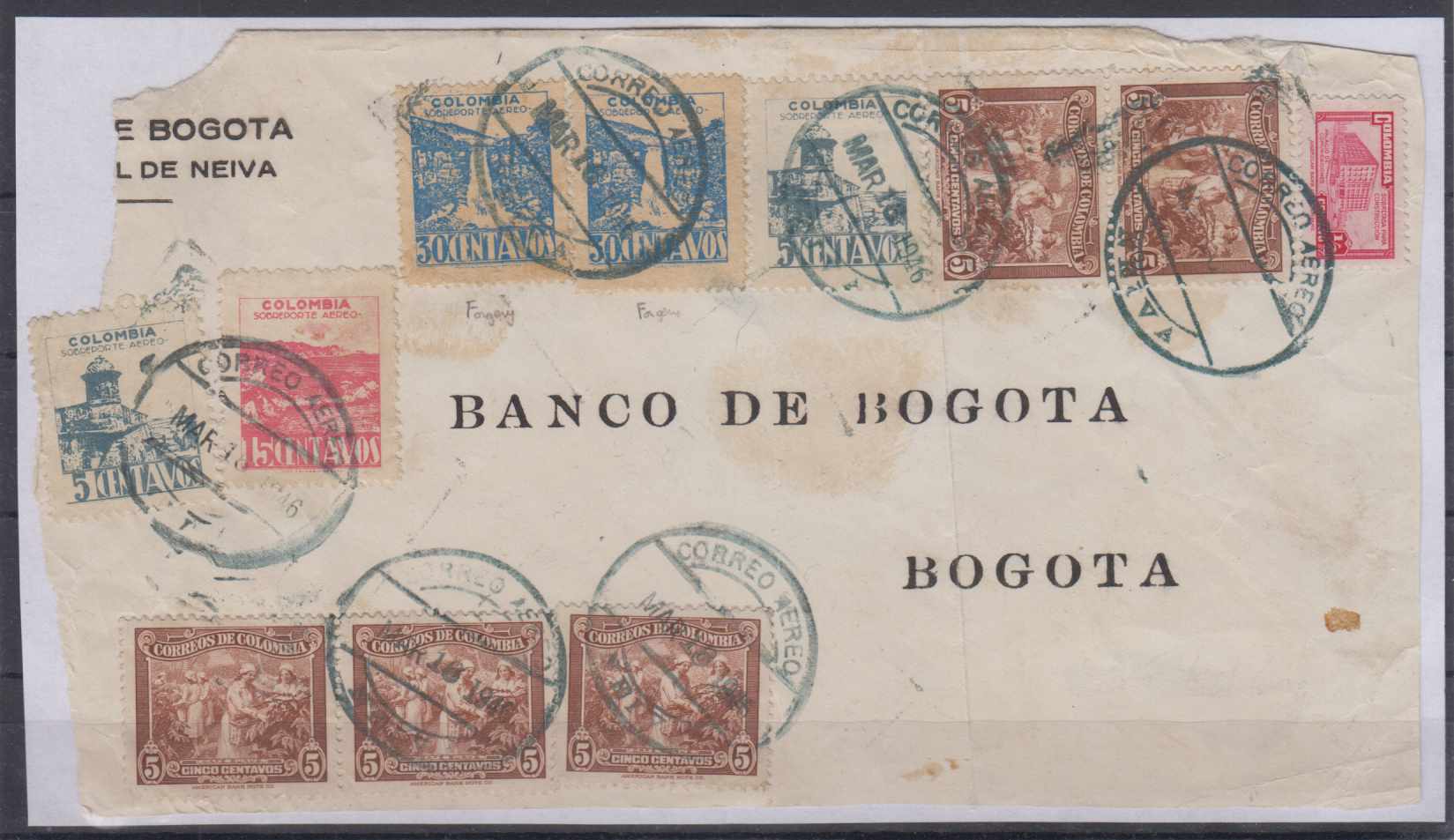 Colombia 1946 — Mar 16