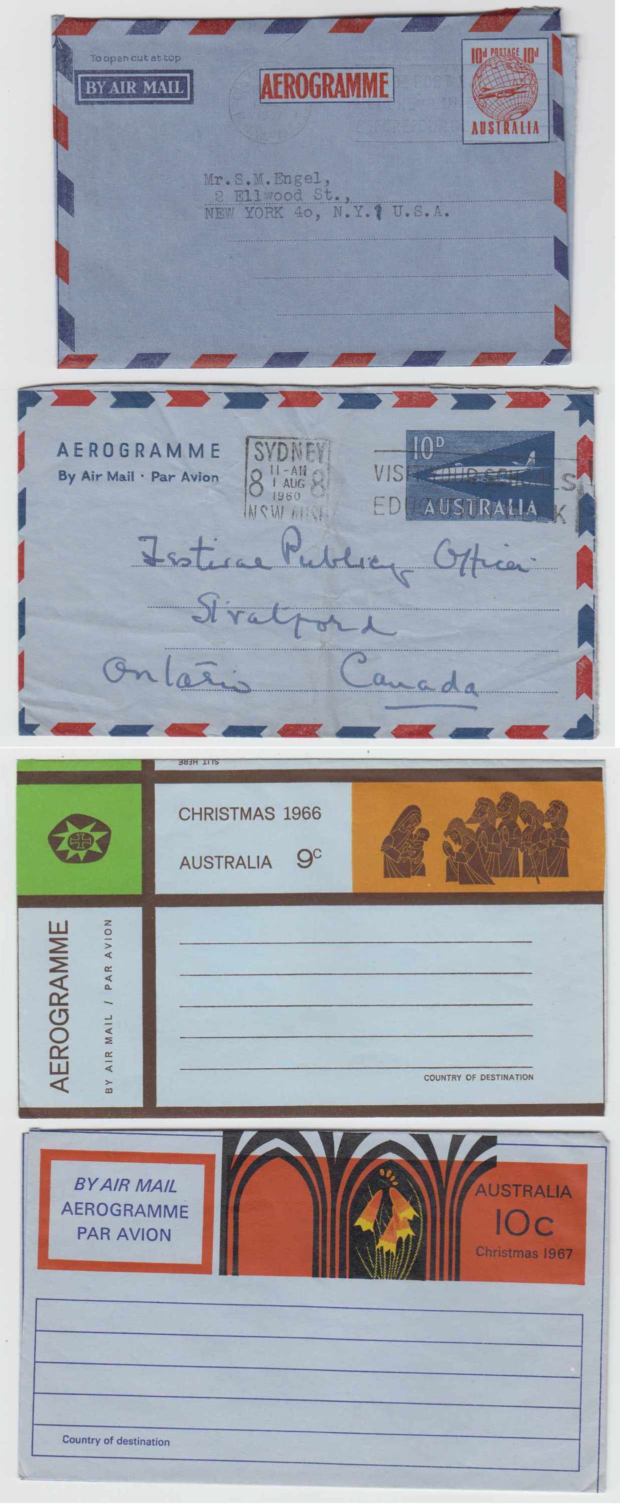 Australia 1954 — Aerogrammes