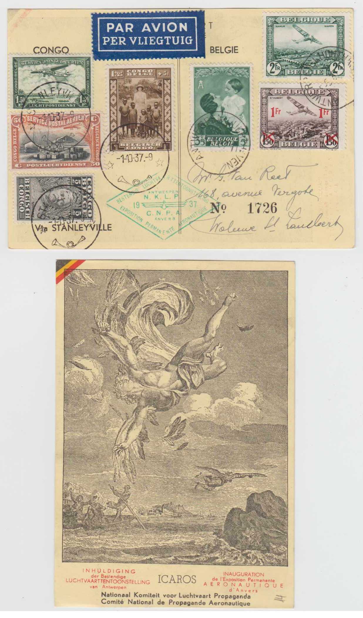Belgium 1937 — Oct1