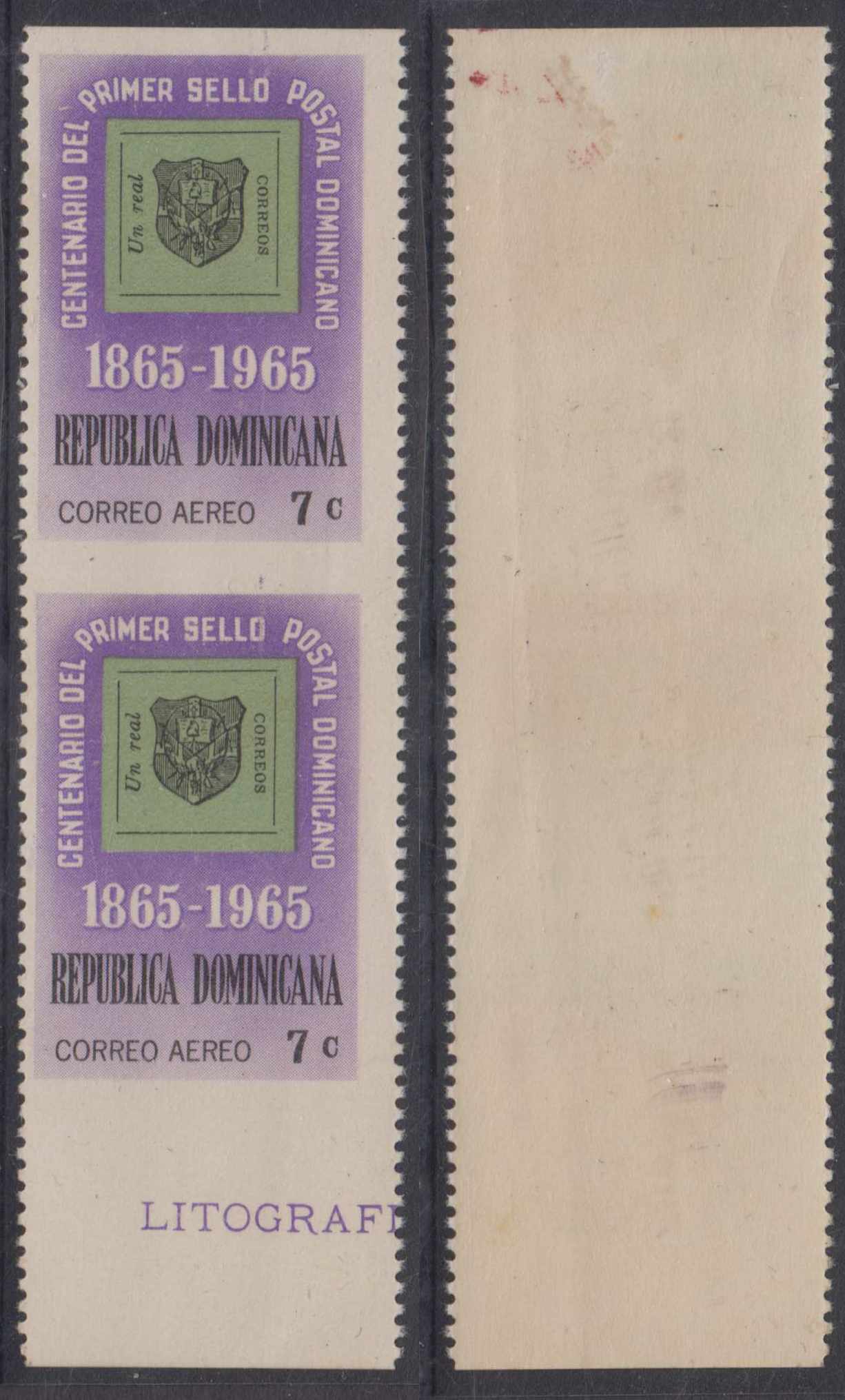 Dominican Republic 1965 — Centenary of 1st stamps