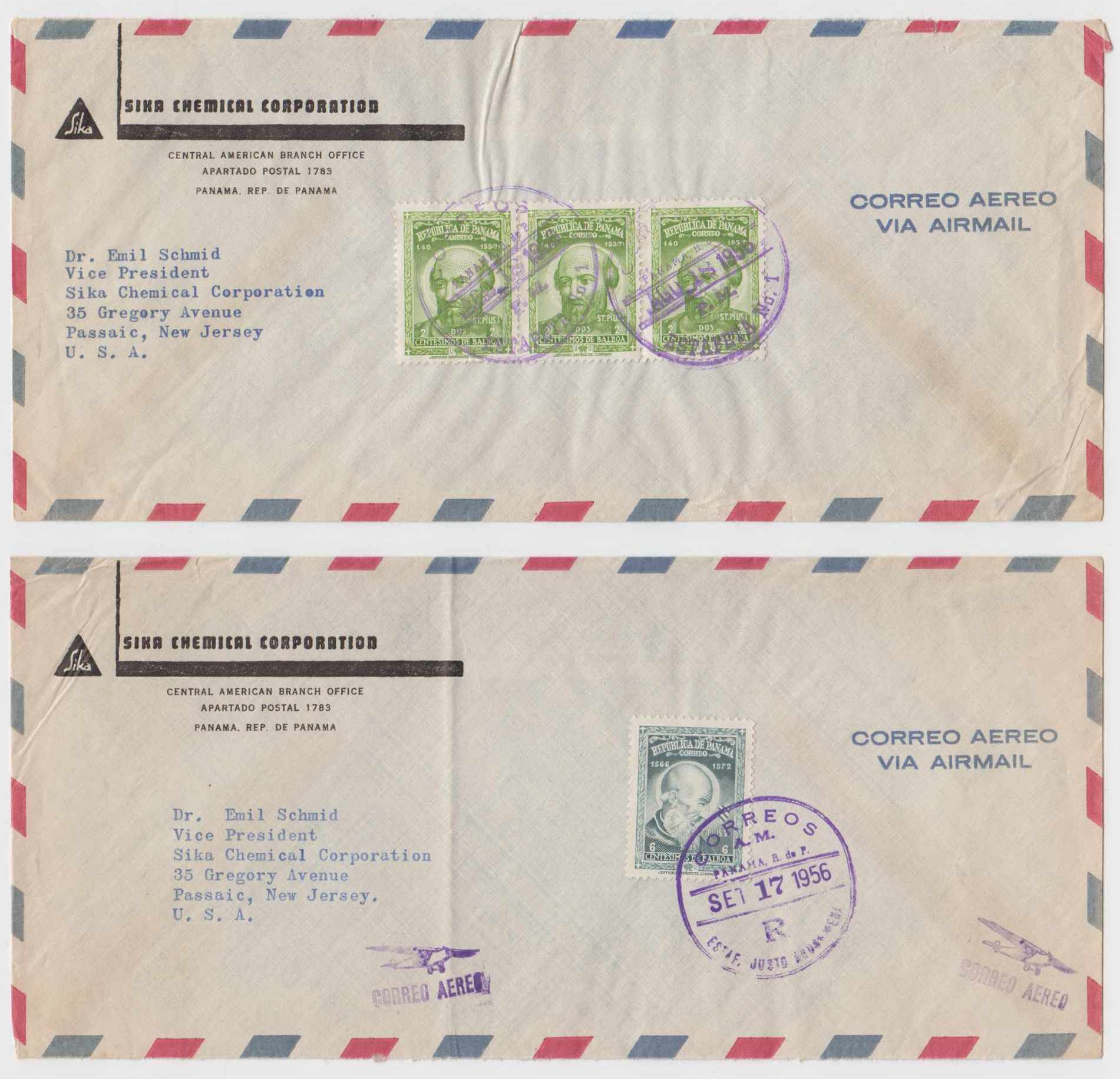 Panama 1956 — Scott unlisted